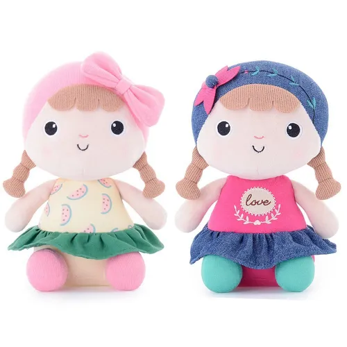 Pretty Girl Baby Plush Toys Kawaii Baby Appease Stuffed Doll