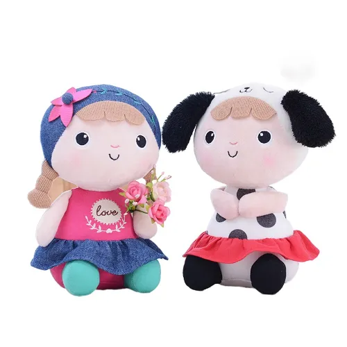 Pretty Girl Baby Plush Toys Kawaii Baby Appease Stuffed Doll