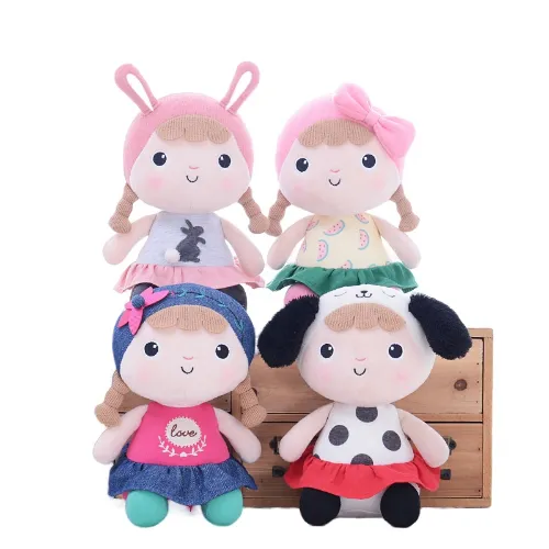 Pretty Girl Baby Plush Toys Kawaii Baby Appease Stuffed Doll