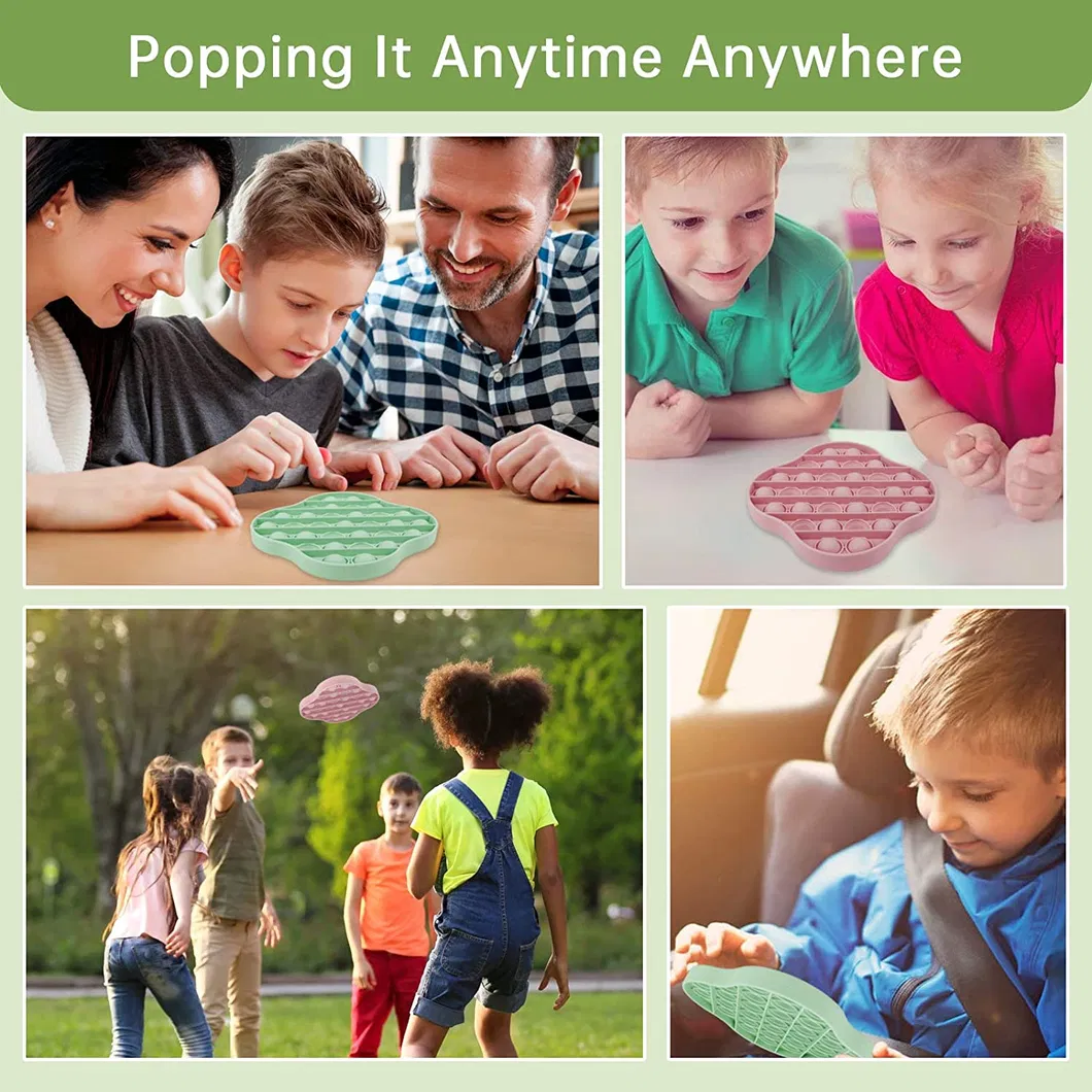 Push Pop Pop Bubble Sensory Fidget Toy Autism Special Needs Stress Reliever Silicone Stress