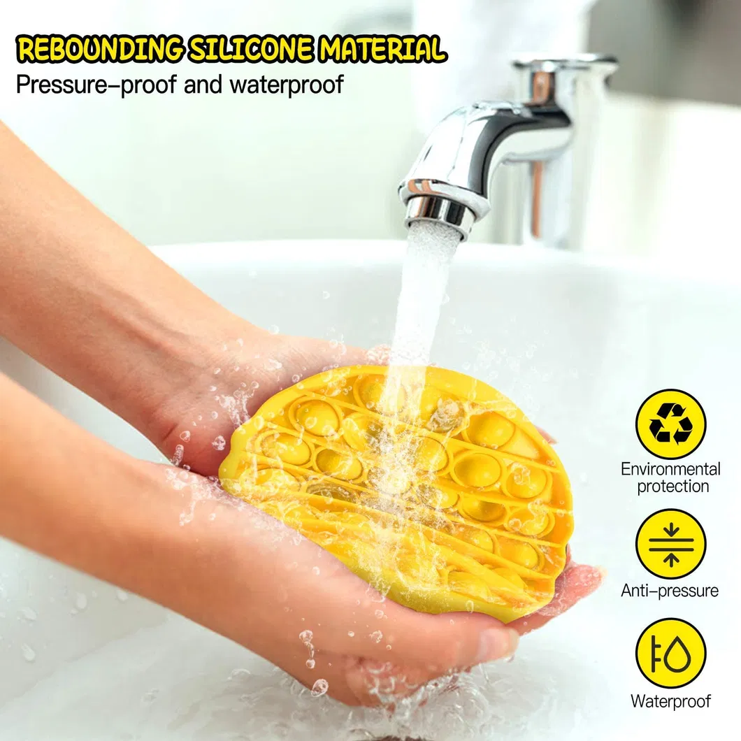 Push Pop Pop Bubble Sensory Fidget Toy Stress Reliever Silicone Stress Reliever Toy