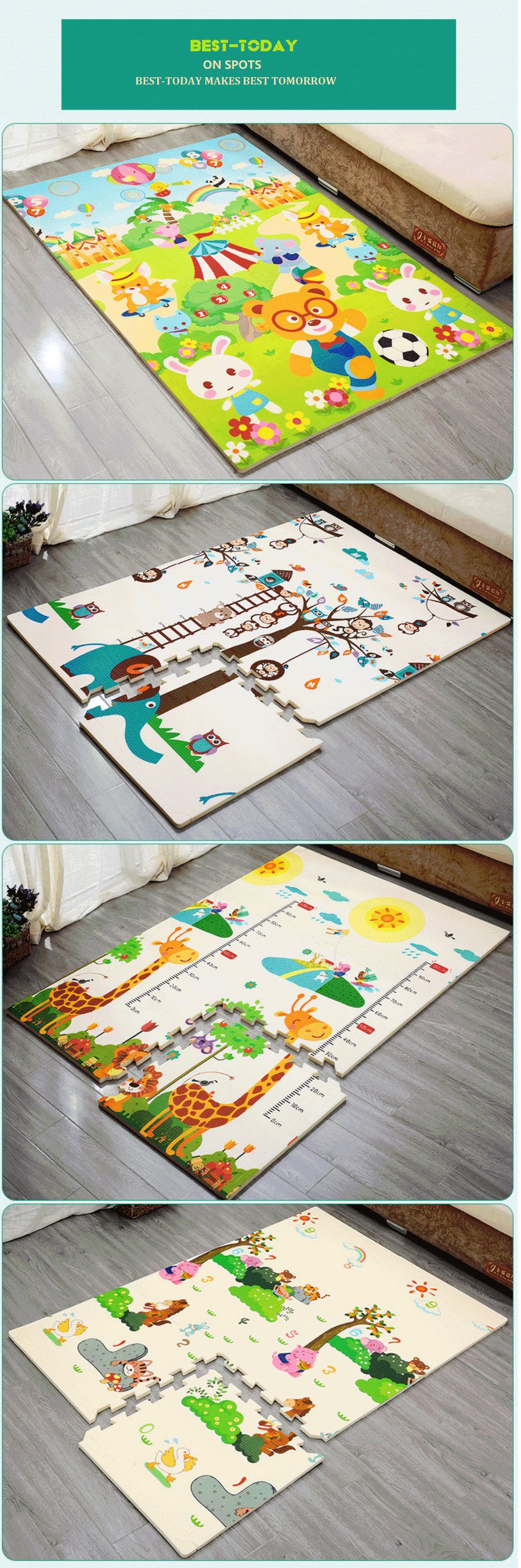 Puzzle Toy 2cm Baby Play Mat XPE Foam Waterproof Children′s Carpet Crawling Pad Living Room Activity Floor Mat XPE Puzzle Mats