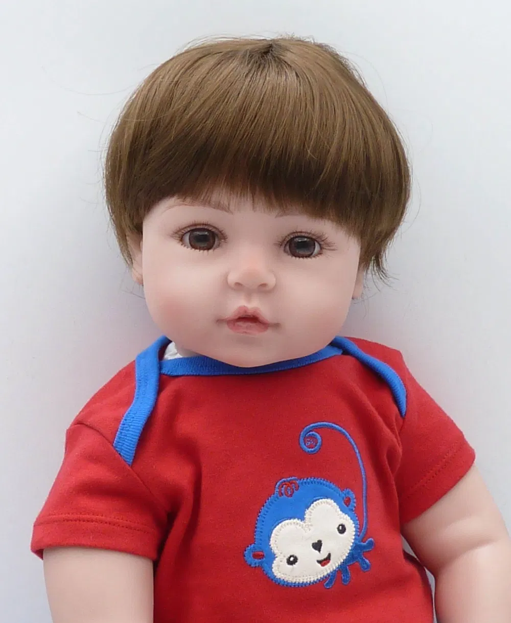 Reborn Toddler Boy 47cm Soft Silicone Bebe Doll Reborn Baby Toy for Girls Baby Birthday Gift for Child Bedtime Early Education