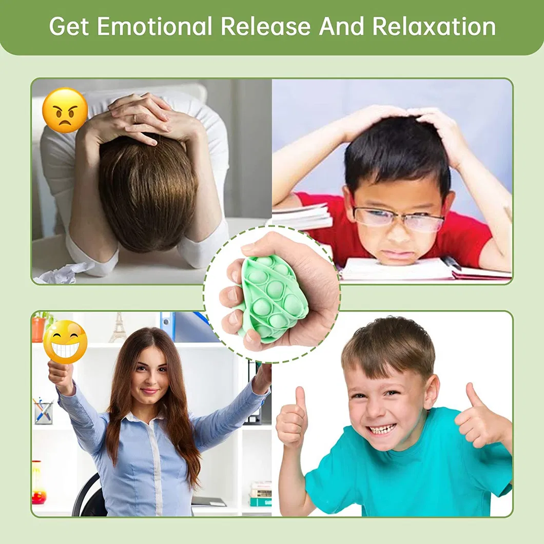 Silicone Push Pop Bubble Sensory Toys for All Ages Help Restore Emotions