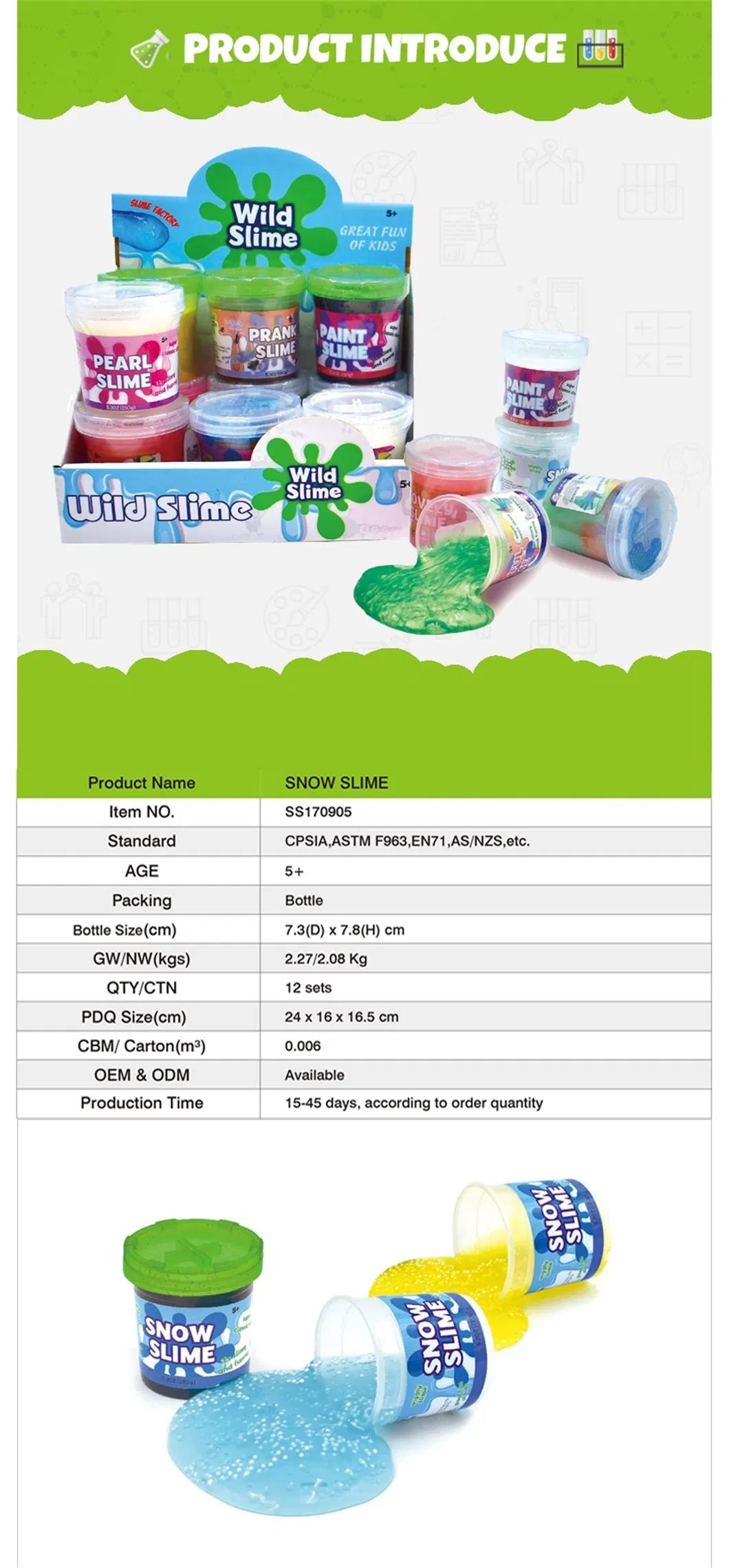 Snow Slime DIY Slime Science Best-Seller Slime New Slime