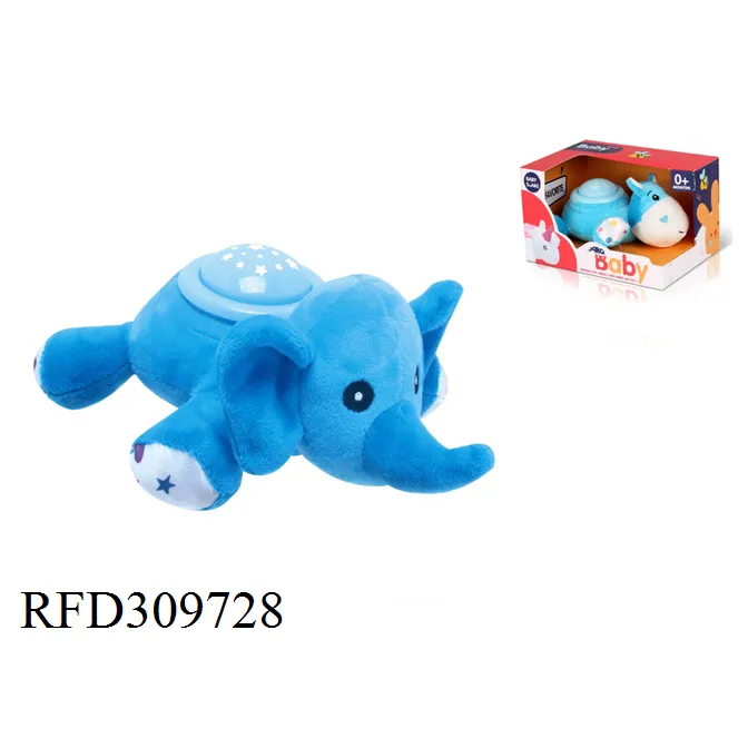 Soothing Sleep Toy Stuffed & Plush Toy Animal Hippopotamus Toy with Music Colorful Light