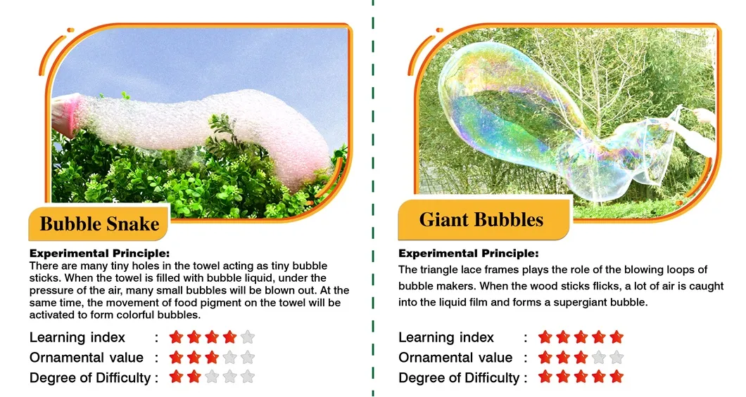 Stem Children DIY Fun Bubble Making Kit Science Toy for Kids