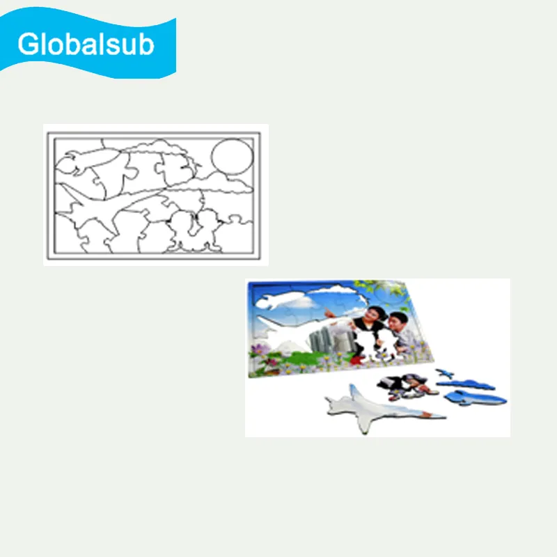 Sublimation Blank MDF Jigsaw Puzzle for Heat Transfer Personalized Learning Puzzle -ABC