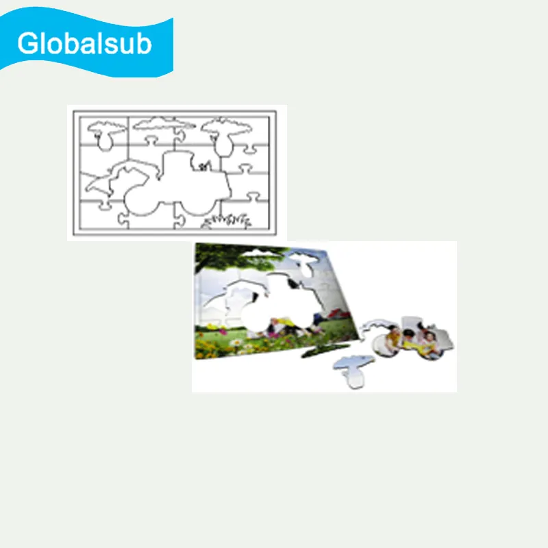 Sublimation Blank MDF Jigsaw Puzzle for Heat Transfer Personalized Learning Puzzle -ABC