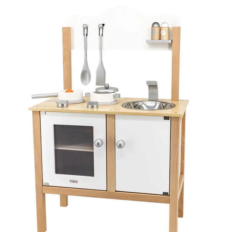 Toy  Kitchen  Toys  Sets  Wooden  Kids Educational  Toy  Girls Cooking Pretend Paly for Kids Toy