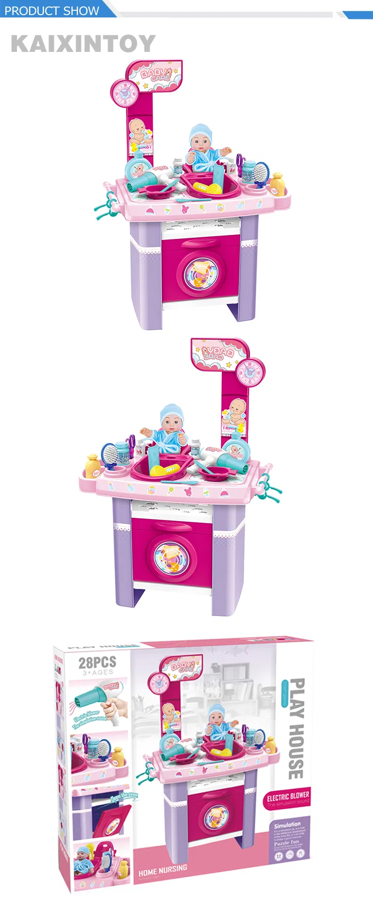 Toy Doctor Kit Baby Care Pretend Play Set Plastic Doctor Toys for Kids