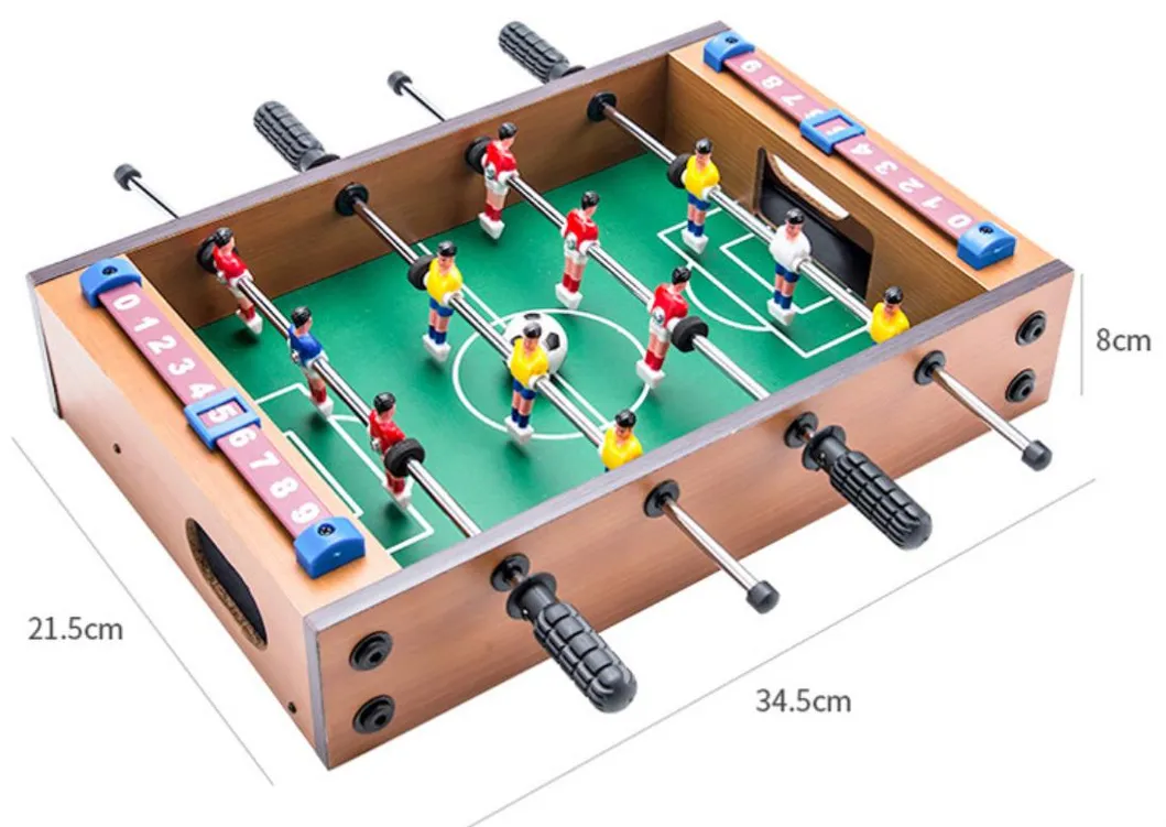 Toy Football Machine, Puzzle Game, Children′s Table Football, Wooden Indoor Mini Football Table