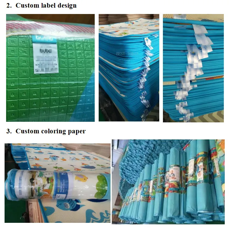Wholesale BPA Free Reversible Anti-Slip Waterproof Floor Baby Crawling Play Toy Mat Soft XPE Foam Gym Care Protection Rug