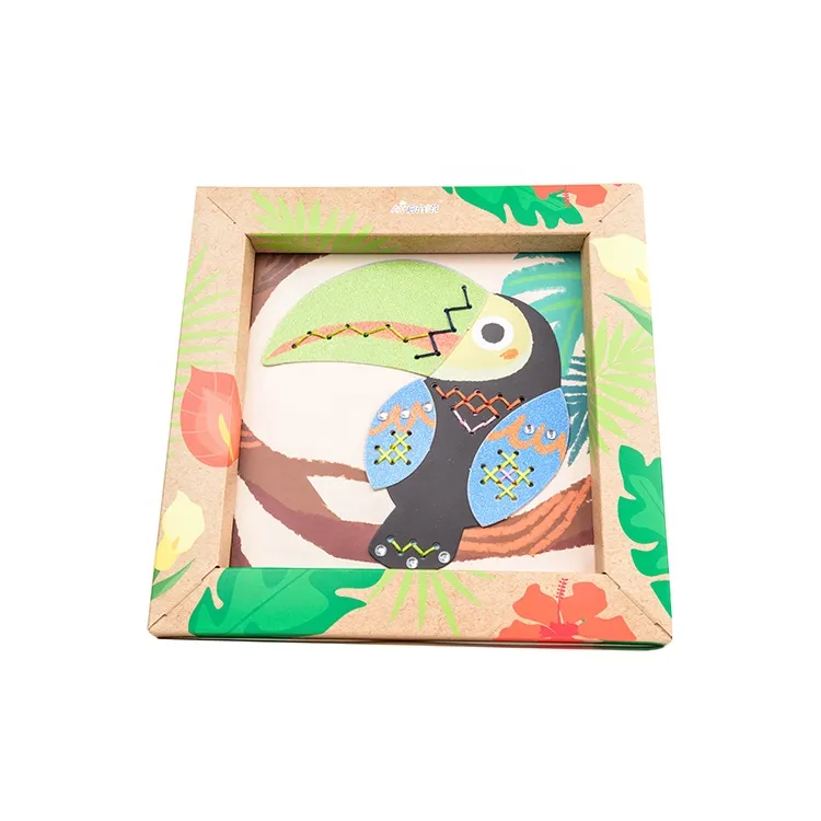 Wholesale DIY School Stationery Toy Cross Stitch Kit Toucan Cross Stitch Set