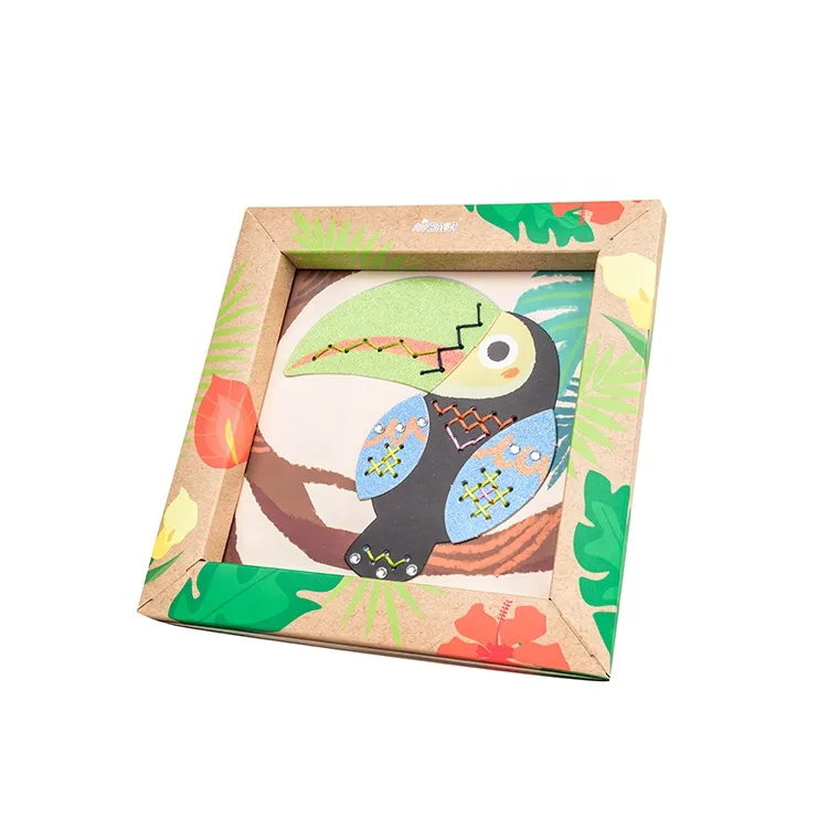 Wholesale School Stationery DIY Toy Cross Stitch Set Toucan Cross Stitch Kit