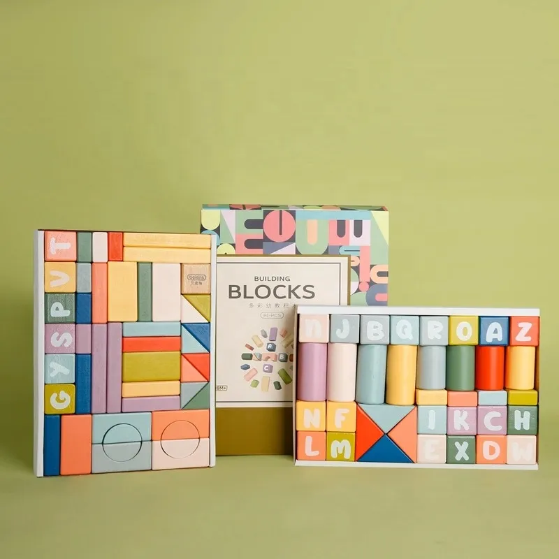 Wooden Blocks Children′s Toys 3-6 Years Old Baby Multifunctional Puzzle Spell Building Blocks Toys Boys and Girls