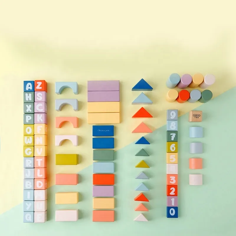 Wooden Blocks Children′s Toys 3-6 Years Old Baby Multifunctional Puzzle Spell Building Blocks Toys Boys and Girls