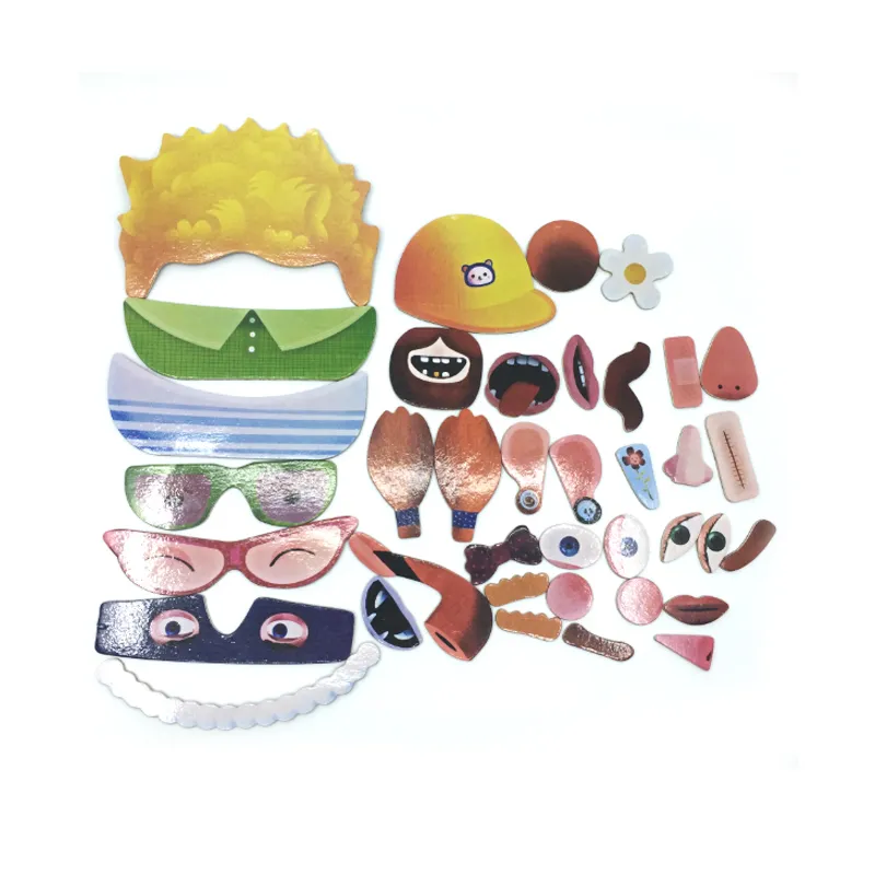 Wooden Facial Expression Puzzle Toy for Kids Educational Learning Toy Baby Toy 38 PCS Safe Children Toy with Smooth Edges