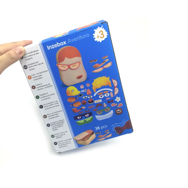 Wooden Facial Expression Puzzle Toy for Kids Educational Learning Toy Baby Toy 38 PCS Safe Children Toy with Smooth Edges