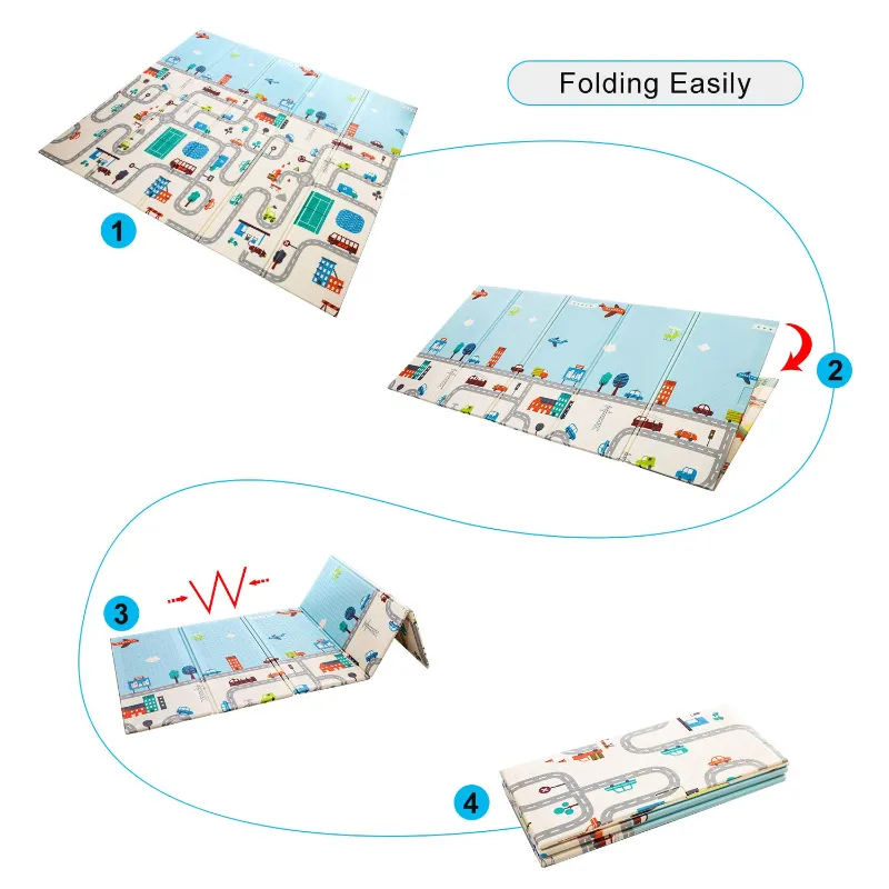 XPE Folding Non Toxic Baby Children Playmat Climbing Carpet Play Mat